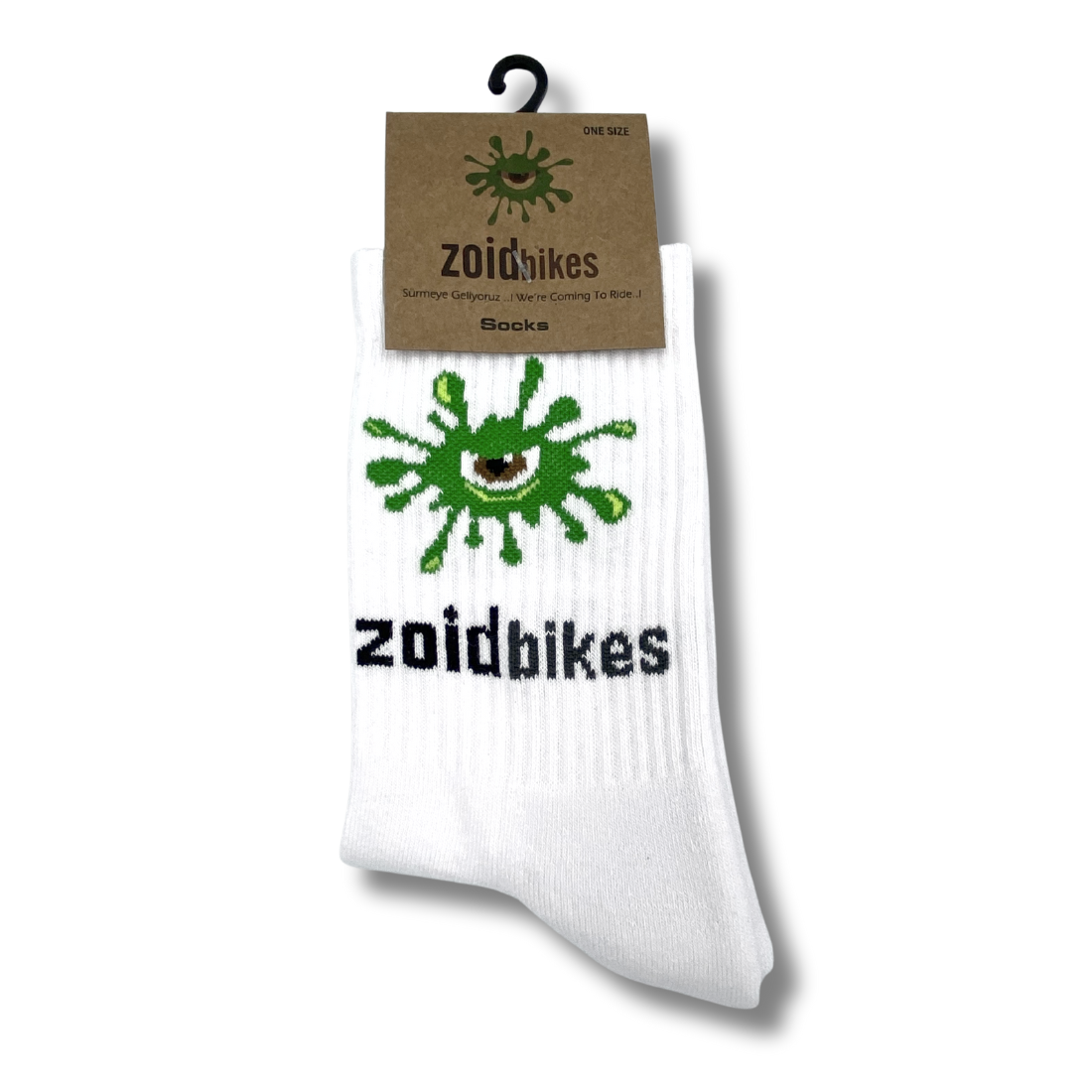 Zoıd Logo Çorap-Socks Beyaz Unısex